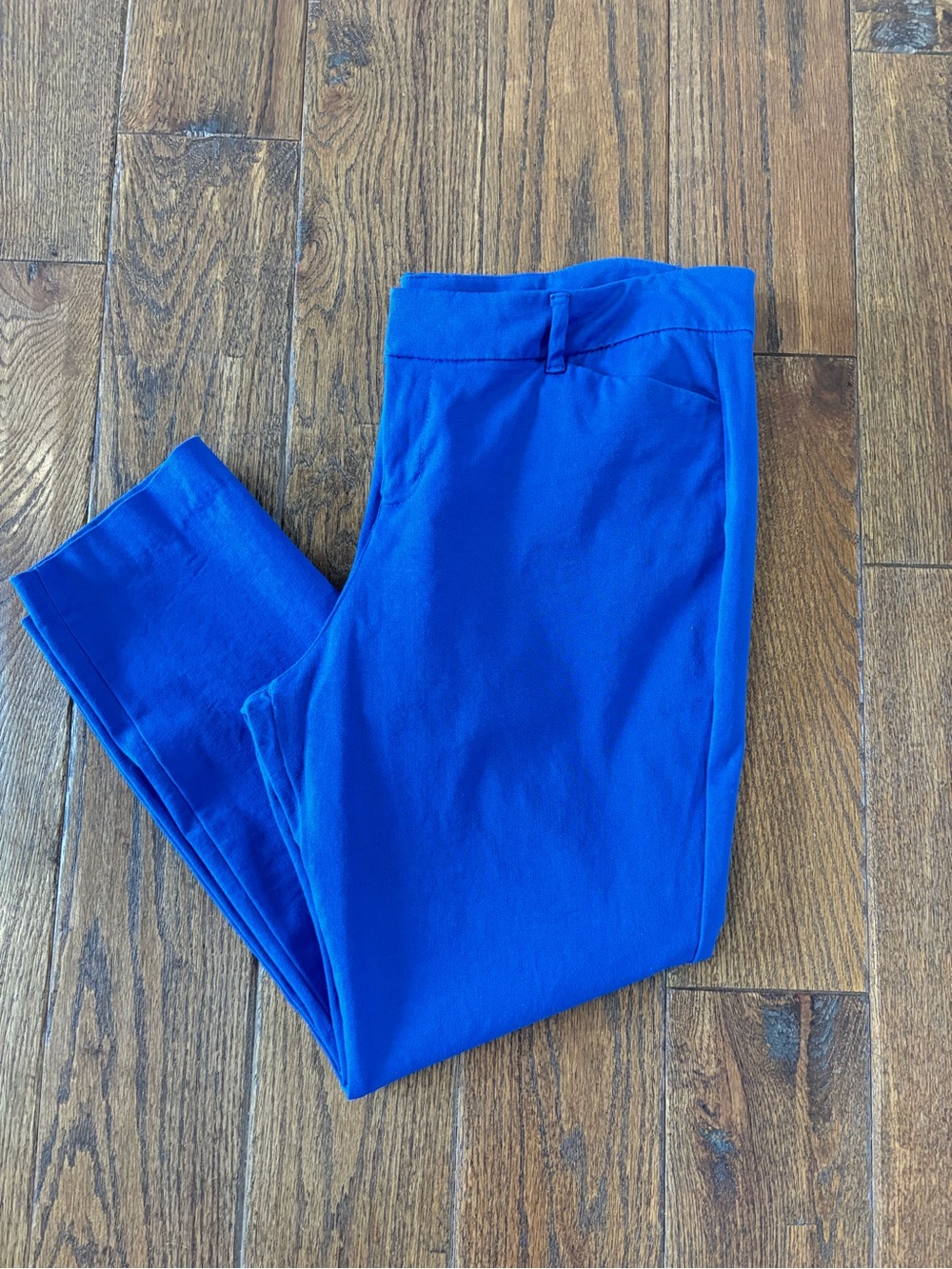 Old Navy Pixie Ankle Pants Blue | Mid Rise Stretch Work Pants | Size 14